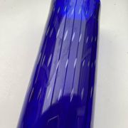 Vintage Scandinavian cobalt blue bubble glass vase from the brand.