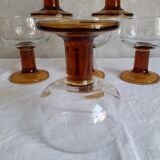 Set of 6 vintage walking glasses