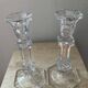 Pair of crystal candlesticks
