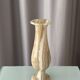 Vintage Italian Onyx Marble Vase – 25 cm – Honey & Cream Stone