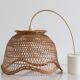 Suspension en osier vintage