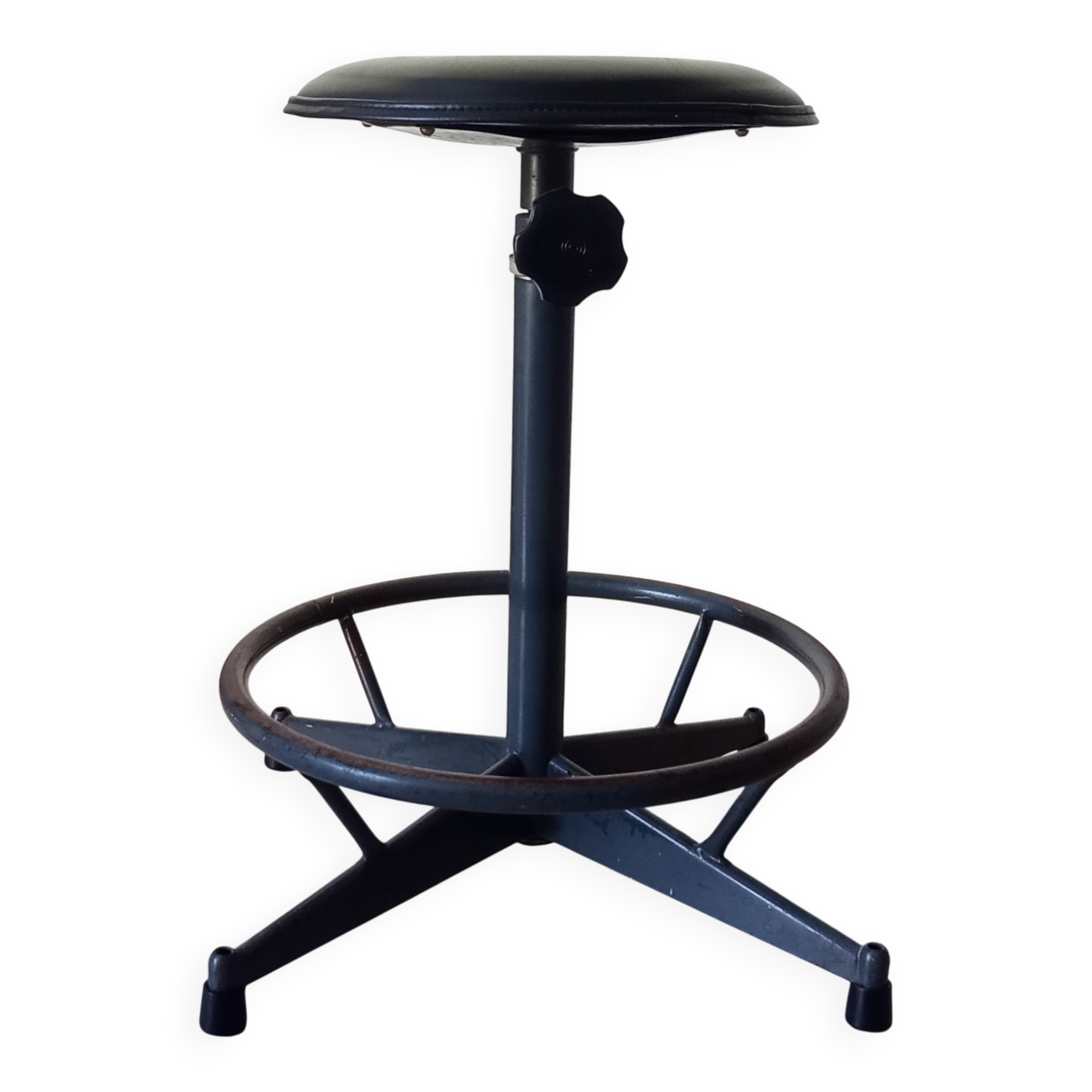 Vintage industrial workshop stool SIPE ITALY 1960s