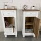Pair of old bedside tables