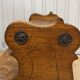 Small library step stool in oak from the 19th century.