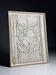Plaster ceiling fragment framed