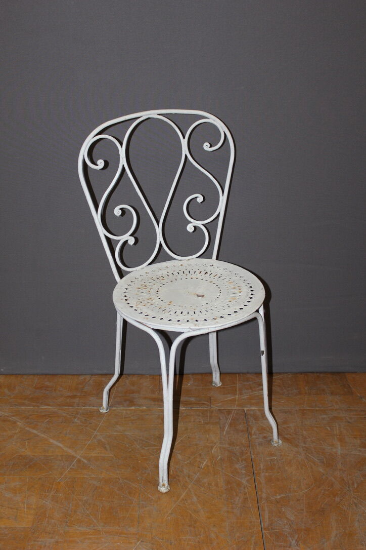 Salon de jardin en fer vers 1900