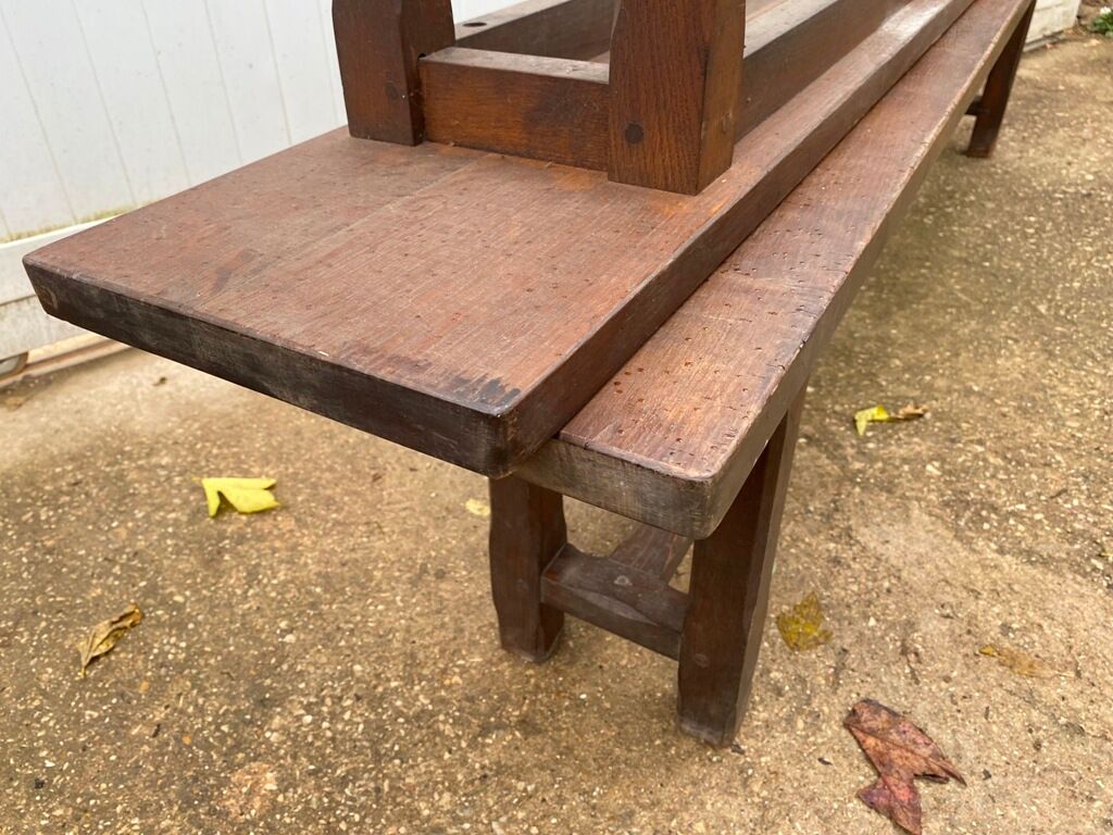 Pair of benches for rustic farmhouse table 1950