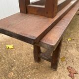 Pair of benches for rustic farmhouse table 1950