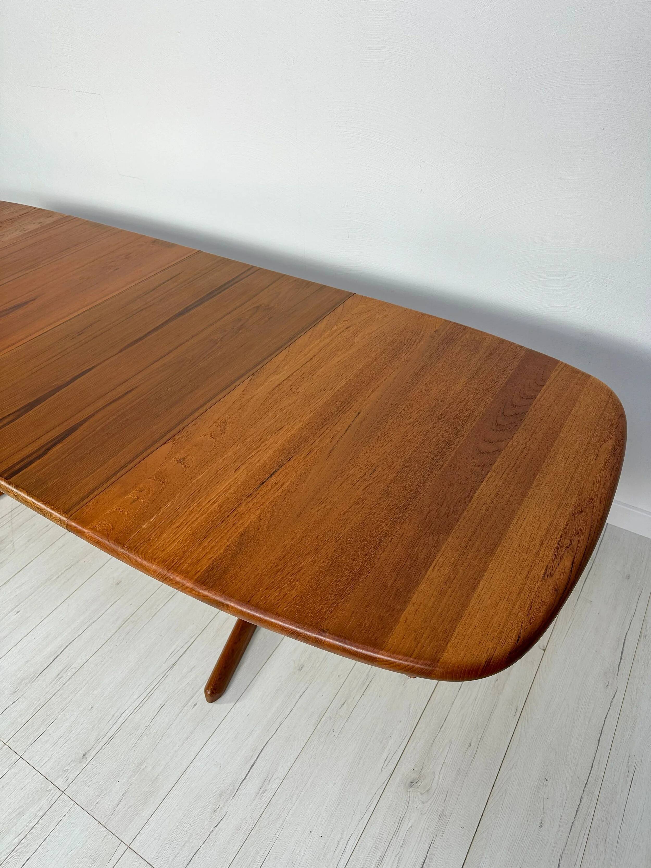 Table de salle à manger extensible en teck Juul Kristensen, design danois vintage des années 1970
