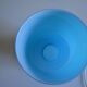 Ikea Lykta lamp in vintage blue opaline glass from the 1980s.