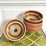 4 bols poterie artisanale ancienne