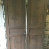 Double pine closet doors