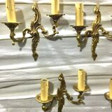 Set of 5 sconces louis XV