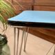 Tabouret formica pieds eiffel vintage