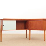 Scandinavian desk boomerang in teak by Arne Hovmand Olsen