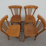 4 old vintage Luterma bistro chairs