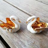 Set of salt shaker pepper swans