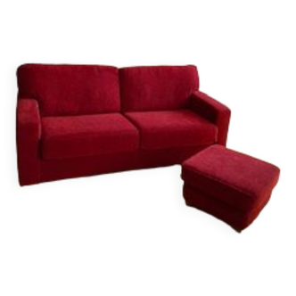 3-seater sofa and its pouf Maison de la Literie
