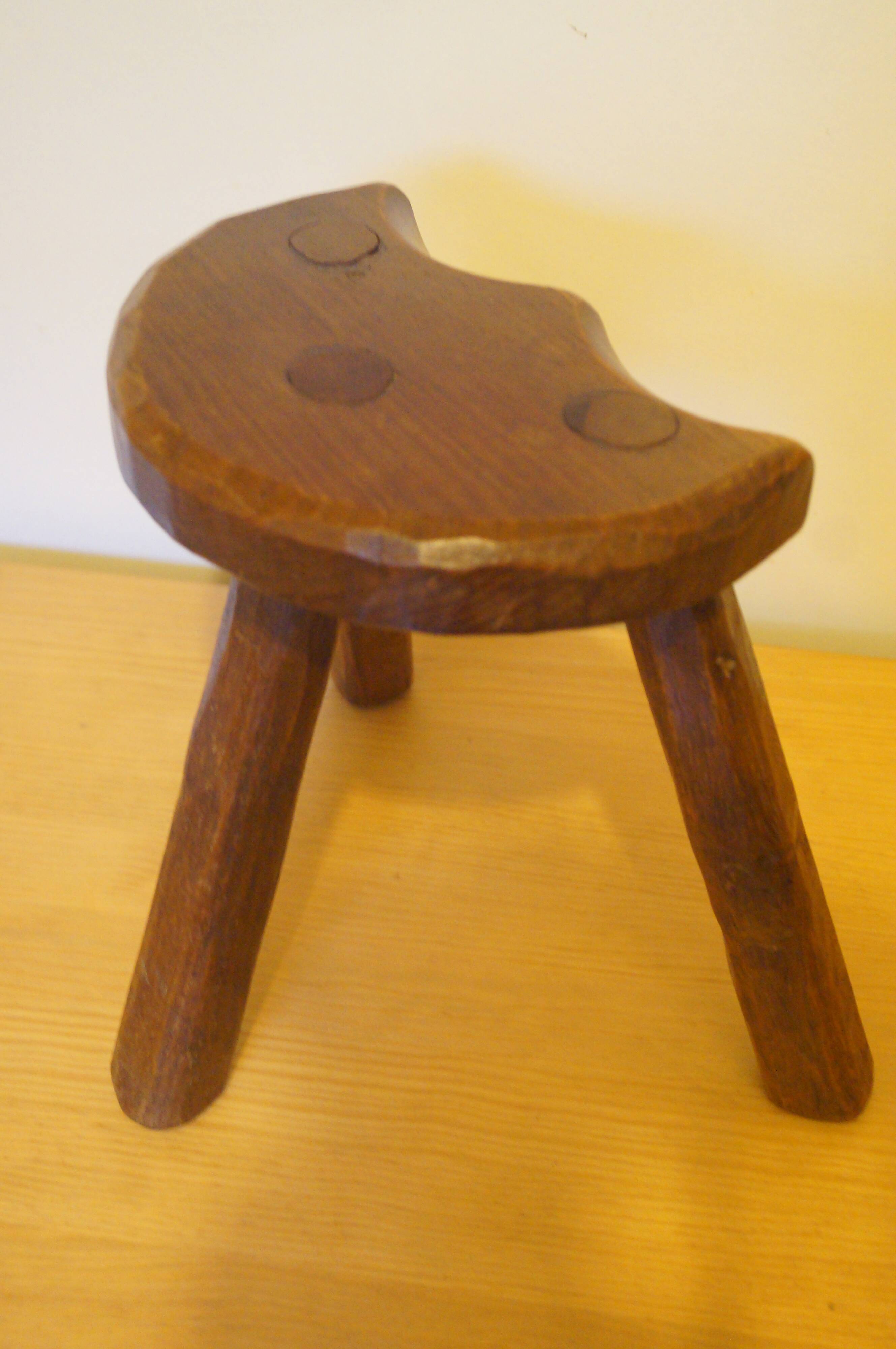 Brutalist design tripod stool