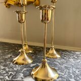 Gilded brass candlesticks