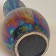 Verceram vase iridescent blue ceramic 60s Height 26,7 cm