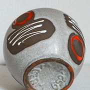 Ceramic ball vase west germany 50s
