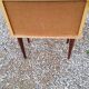 Bedside of the 60s in mahogany conical feet