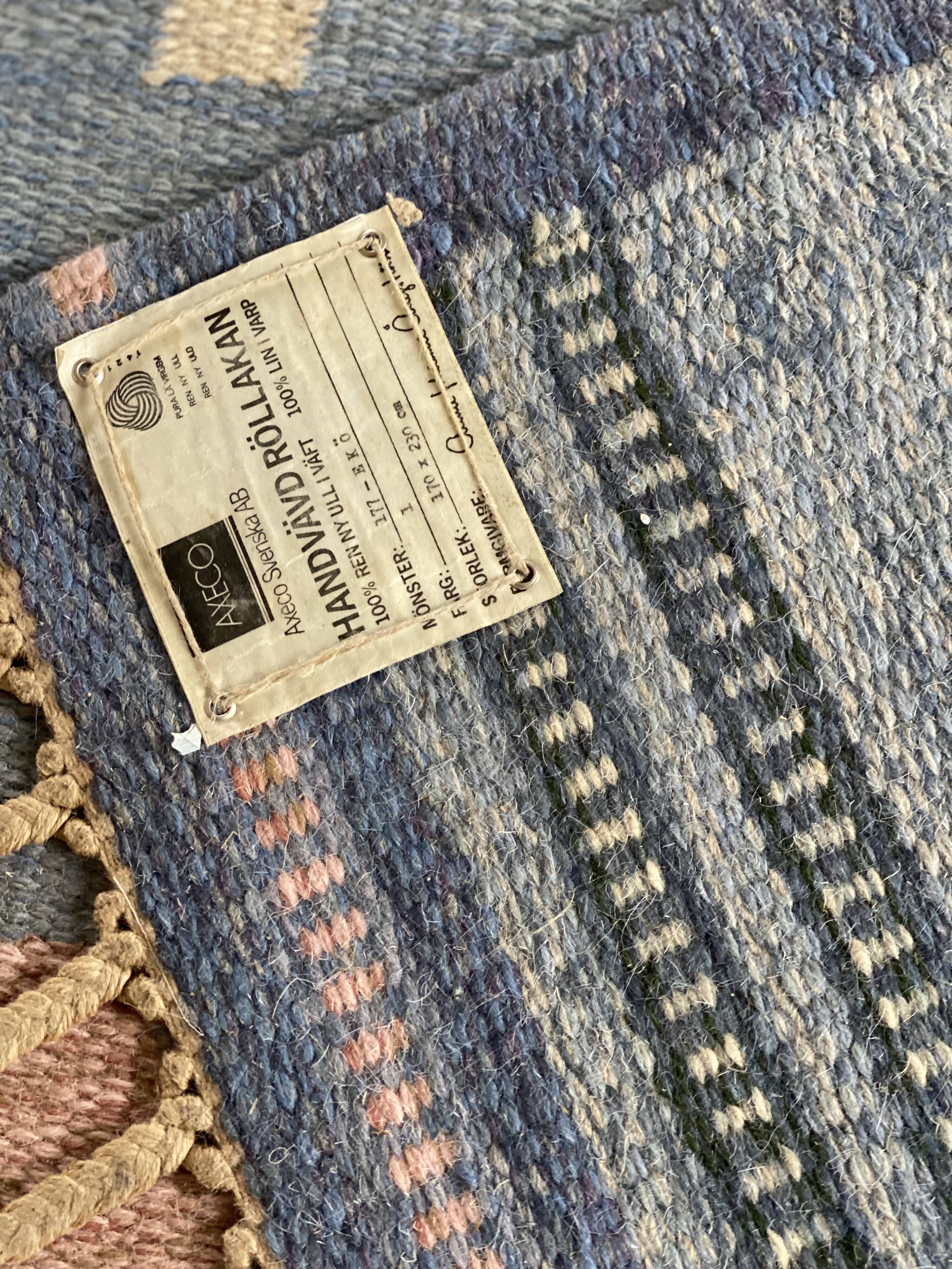 Anna Johanna Angstrom Kilim for Axeco