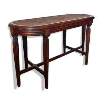 Banquette cannée art nouveau