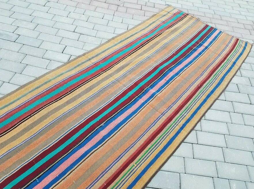 Tapis de couloir turc vintage 104x264 cm