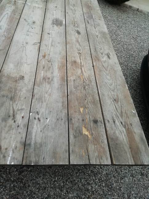 Old farm or workshop table