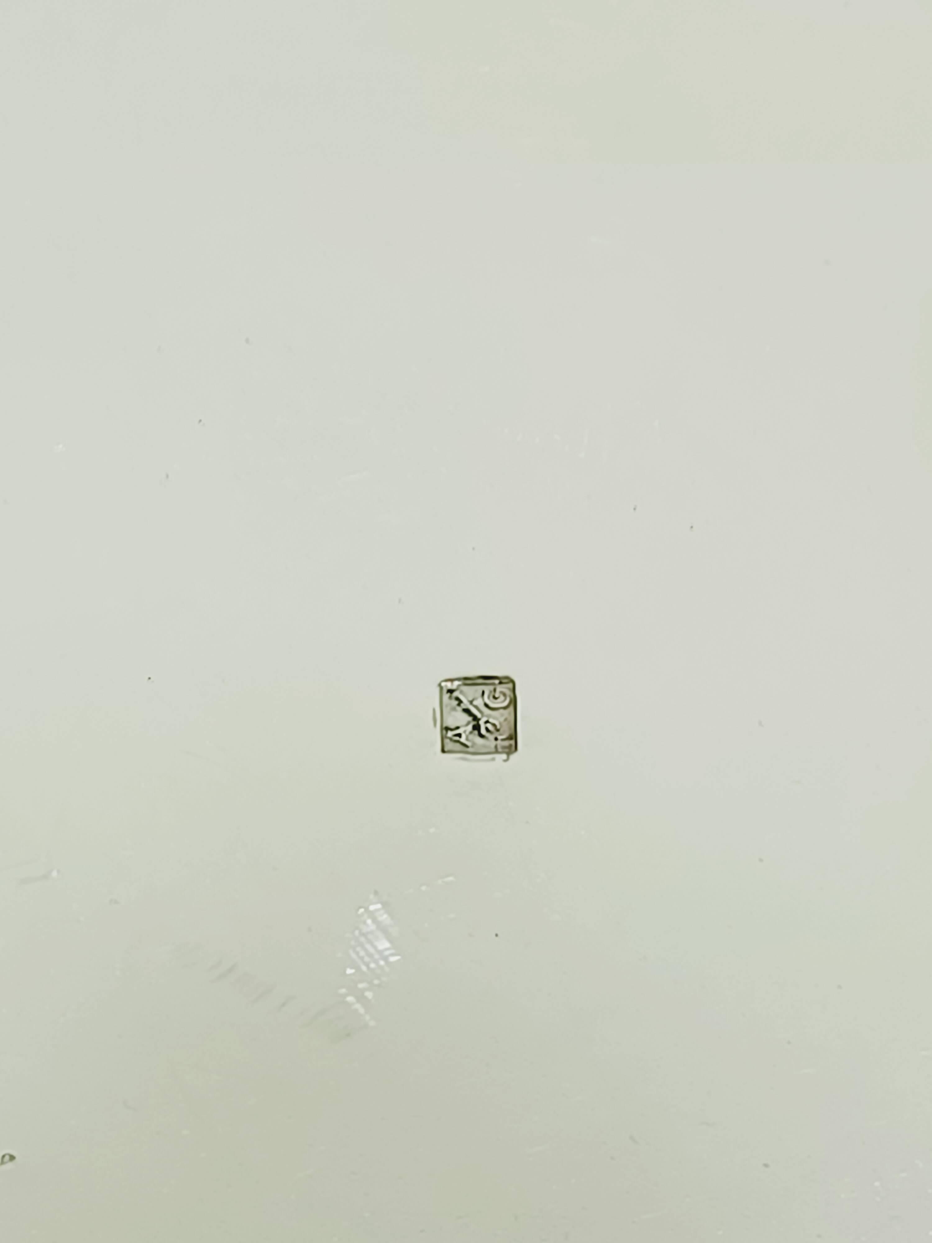 Silver-plated champagne bucket engraved with Auchan 25 years