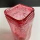Vintage vase signed in bubble glass.