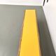 Brutalist bench, yellow "pop" seat
