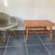 Vintage rattan coffee table 86x53x46 70s