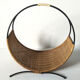 Rattan basket with logs