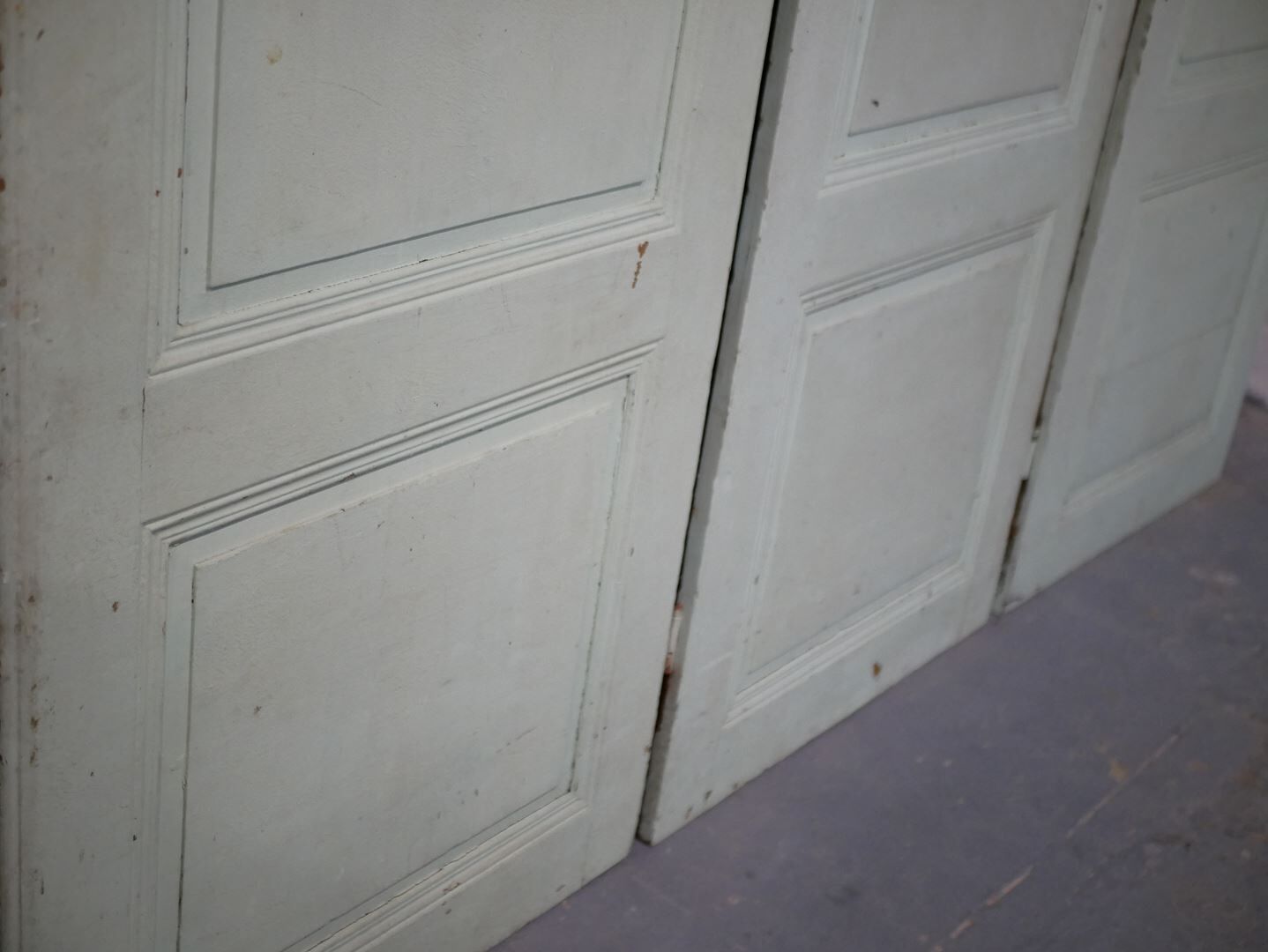 Antique painted wooden doors