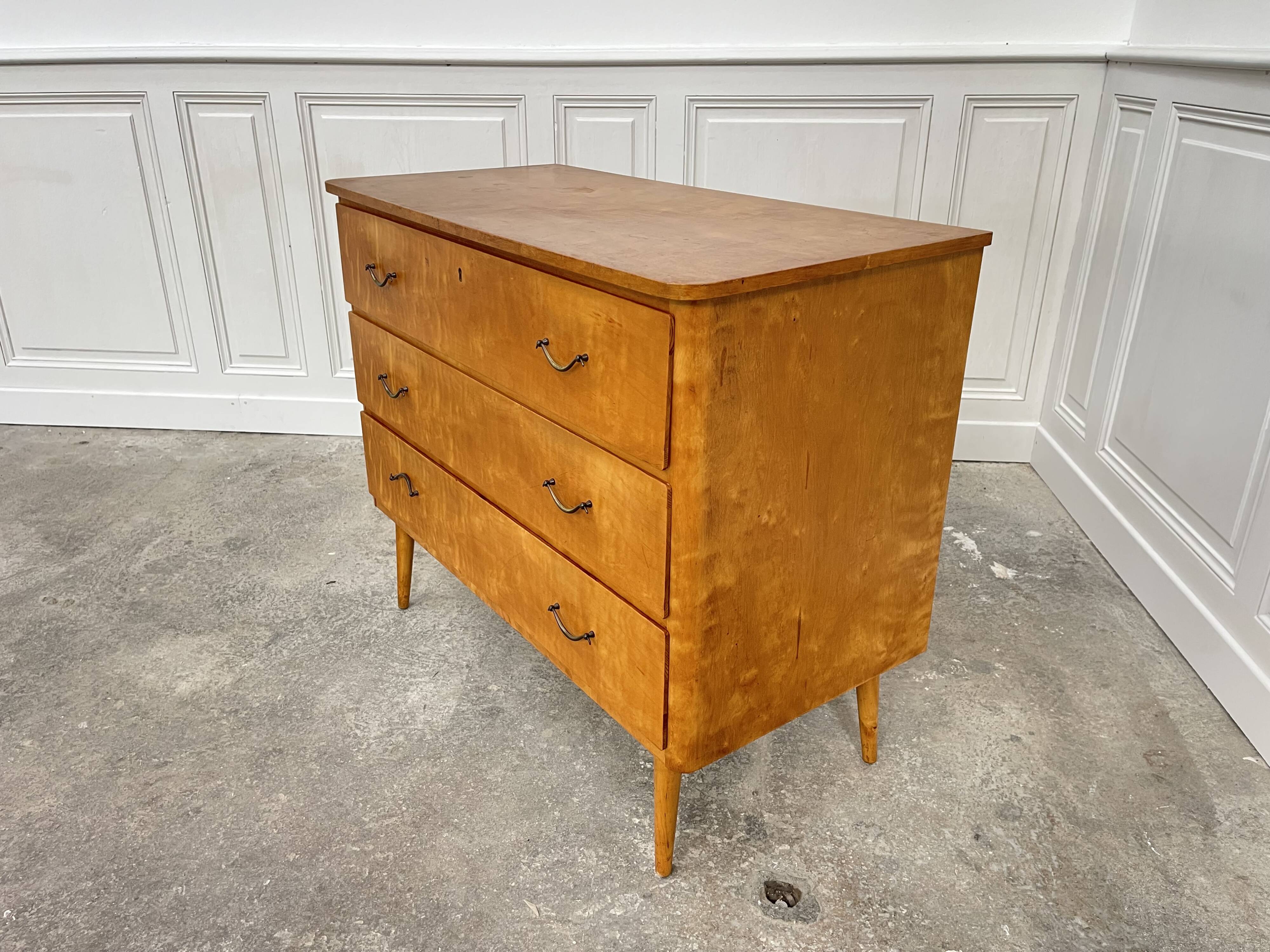 Small vintage Scandinavian chest of drawers