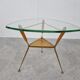 Table basse à trépied italienne du milieu du siècle, années 1950
