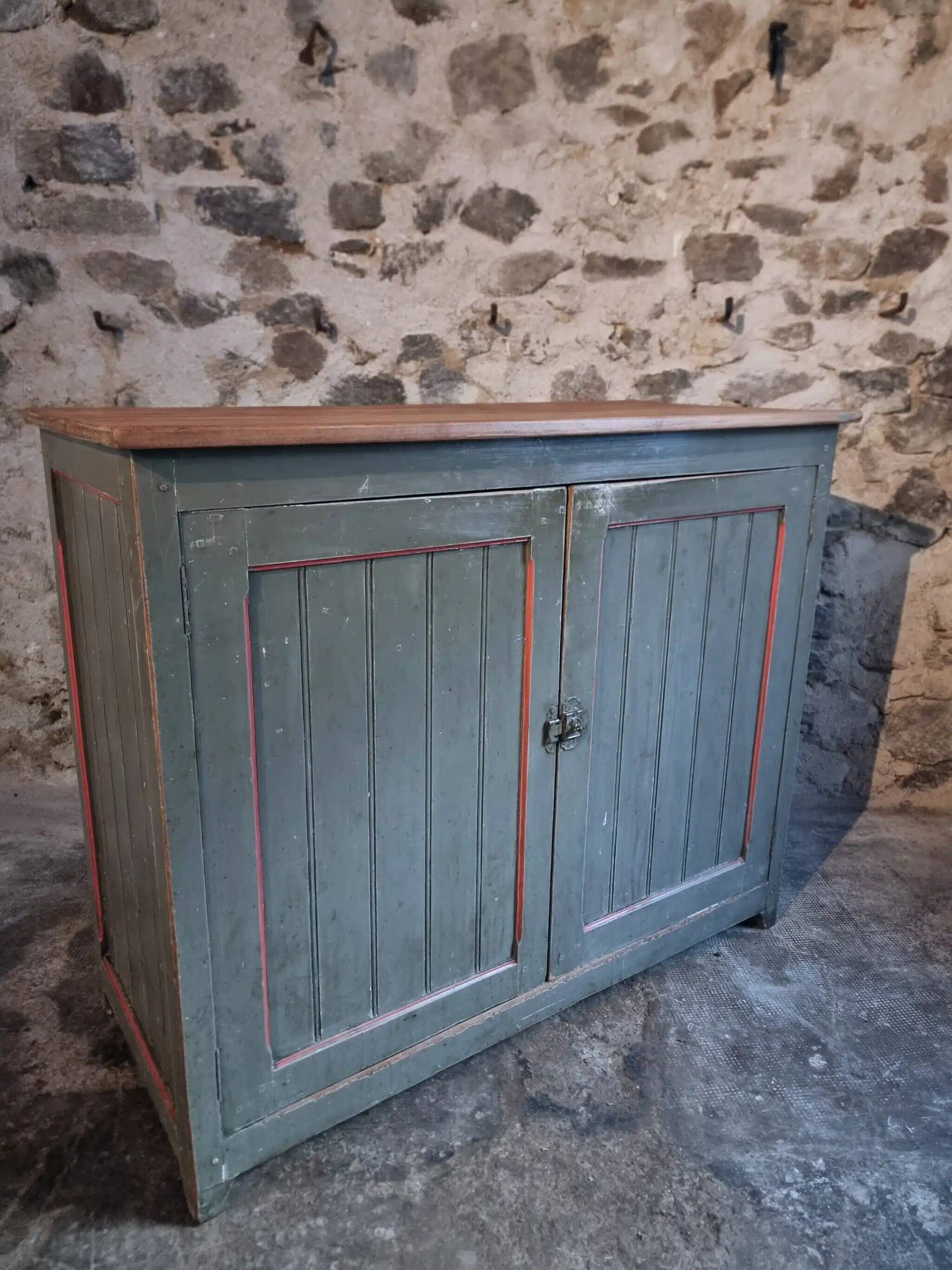Vintage French pine sideboard – 1930s/1950s