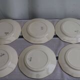 Set of 6 ceramic dessert plates