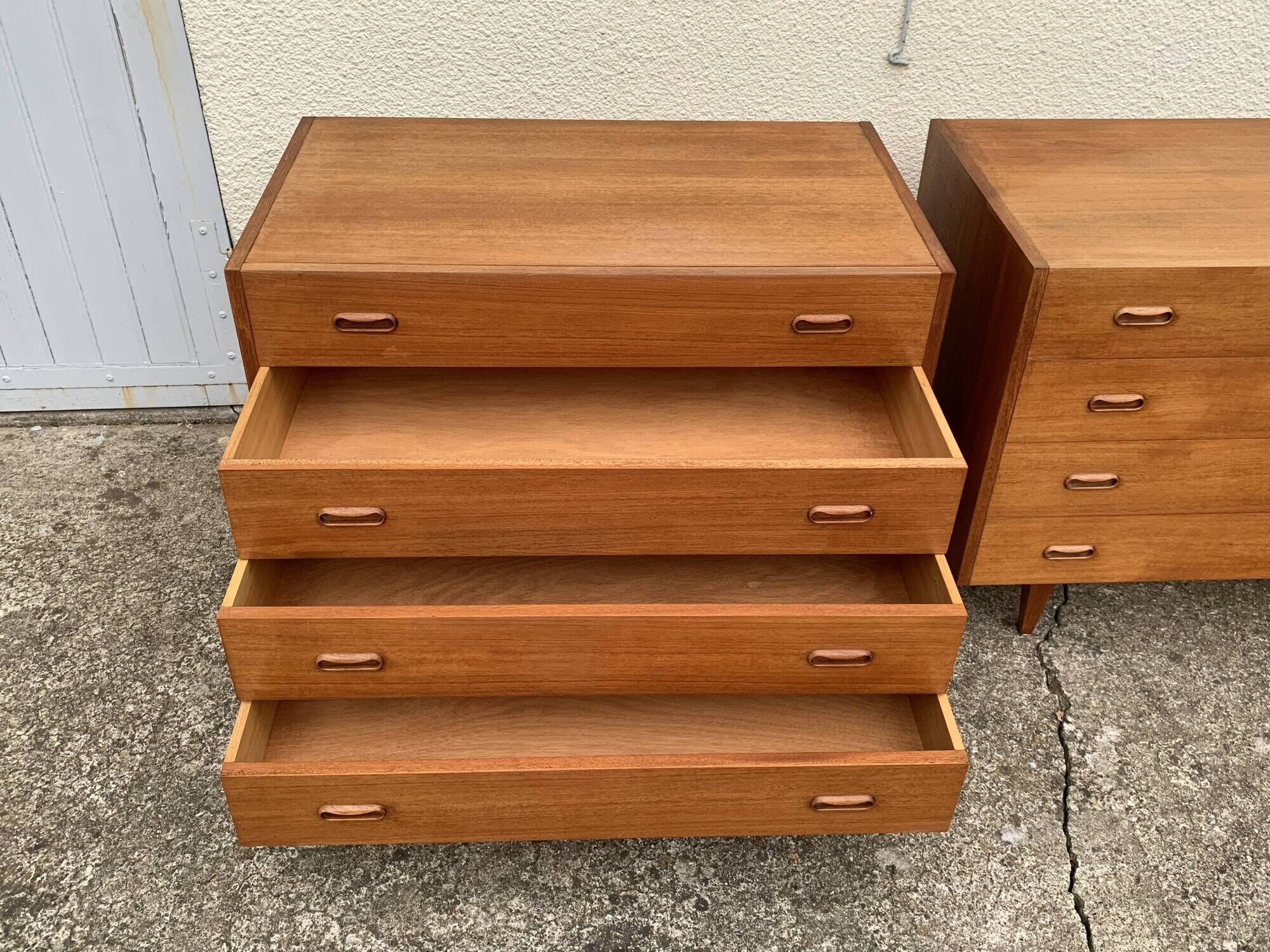 Pair of Scandinavian teak chests of drawers 1960