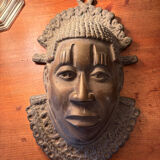 Bronze wall mask - West African Spirit