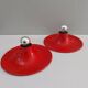 Set of two Italian design wall lights by Targetti from the 1970s.