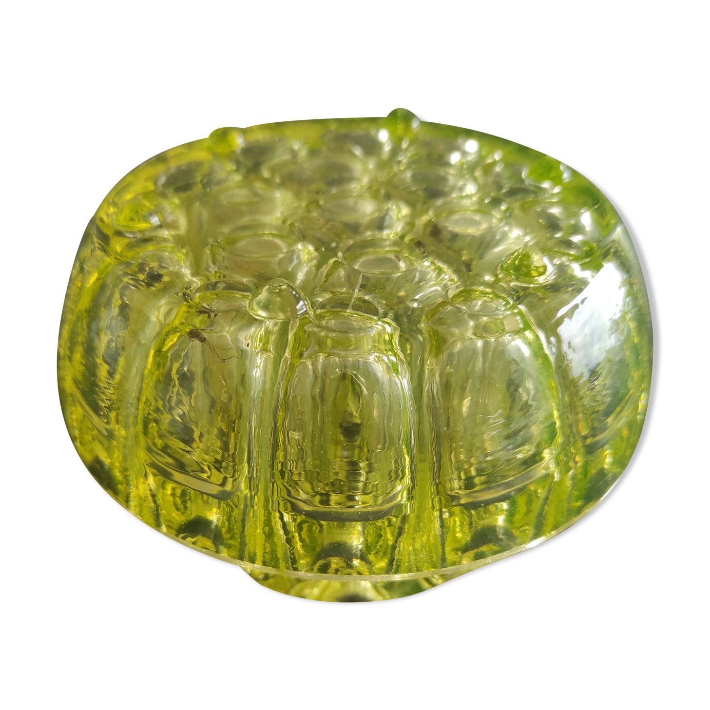 Glass flower spade uralin 1960s