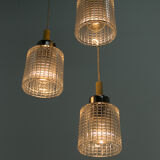 Mid century adjustable glass suspension by Pokrok Zilina, 1970s