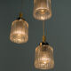 Mid century adjustable glass suspension by Pokrok Zilina, 1970s