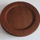 Set of 12 plywood rosewood and teak plates by Morsbak, Denmark 1960s