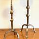 Large Paris steel candle holders