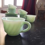 Tasses à café opaline